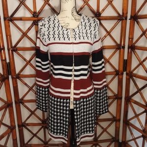 NEW DIRECTIONS MULTIPRINT CARDIGAN